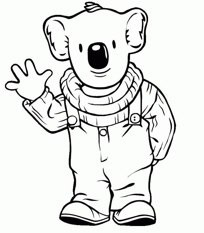 Plansa de colorat cu Koala 24 17